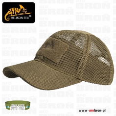 Czapka baseballowa Helikon BASEBALL MESH CAP, wentylowana, siateczka, COYOTE (CZ-BBM-PO-11) - kolor COYOTE, na lato-Helikon-Tex®