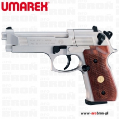 Pistolet wiatrówka BERETTA 92 FS NIKIEL DREWNO 419.00.03-Umarex