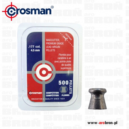 Śrut Crosman Diabolo Wadcutter 4,5 mm - tarczowy, płaski-Crosman