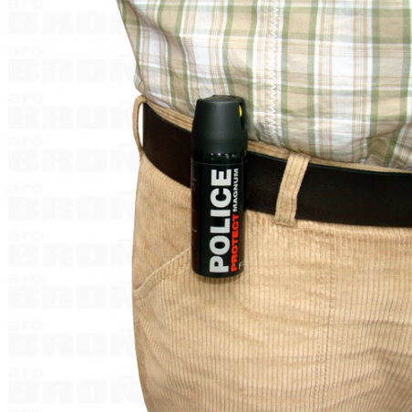 Gaz pieprzowy obezwładniający POLICE Protect Magnum FOG 50 ml RMG-Aro Broń