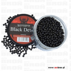 Śrut kulki BB stalowy okrągły Devils Black 4,46mm 1500szt - czarny, do wiatrówek pistoletów--