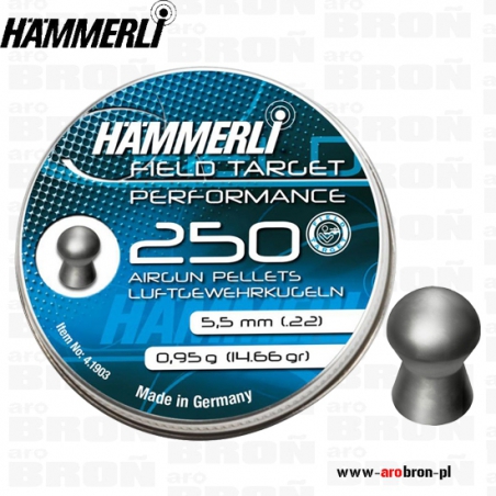 Śrut diabolo HAMMERLI Field Target Performance kal. 5,50 mm 4.1903 - 250 szt.-Hammerli
