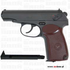 Pistolet wiatrówka Borner Makarov PM-49 4,46 mm - śrut BB, CO2, metalowy korpus--