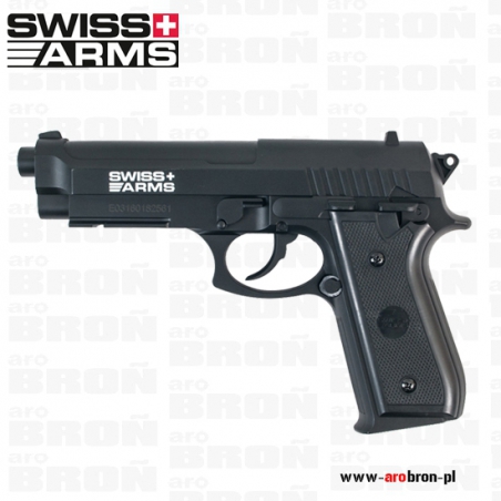 Wiatrówka Cybergun Swiss Arms PT92 4,5 mm (288026) - CO2, kulki BB, DAO-Cyber Gun