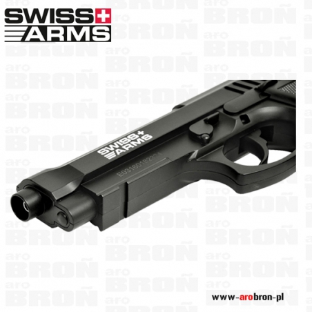 Wiatrówka Cybergun Swiss Arms PT92 4,5 mm (288026) - CO2, kulki BB, DAO-Cyber Gun