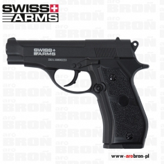 Pistolet wiatrówka Cybergun Swiss Arms P84 4,5 mm (288707) - metal, CO2, KULKI BB, replika Beretta Cheetah M84