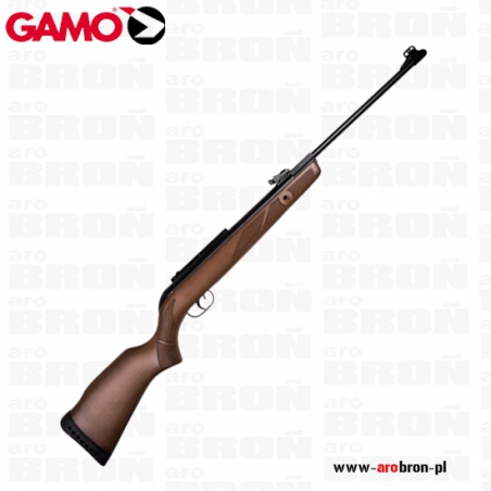 Wiatrówka GAMO Hunter 440 4,5mm - klasycznie łamana, diabolo, szyna 11mm, osada-drewno orzechowe-GAMO