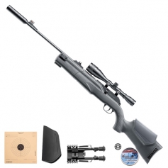 Wiatrówka HAMMERLI 850M2 XT Kit z tłumikiem AirMagnum kal. 4,5mm 464.00.31-2C - luneta 6x42, tłumik, bipod TMB 2, śrut-Umarex