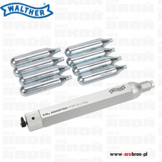 Adapter 2x12g CO2 Walther 5.8103 do CX4 Storm i Lever Action - w komplecie 8 szt. kapsuł CO2 12g