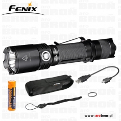 Latarka taktyczna Fenix TK20R - 1000 lm, zasięg 310 m, akumulator 18650, micro USB, pokrowiec