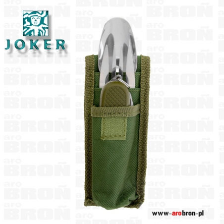 Niezbędnik scyzoryk Joker JKR 189 5-części - łyżka, widelec, piłka, nóż, otwieracz do butelek i puszek, pokrowiec-Joker