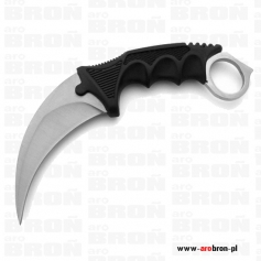 Nóż stały karambit N-062B Silver - kabura nylonowa, stal 440-KANDAR