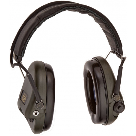 Ochronniki słuchu aktywne SORDIN Supreme Pro-X 75302-X/L - zielone, gniazdo AUX, IPX67, kabel mini jack - jack, 5 lat gwaranc...