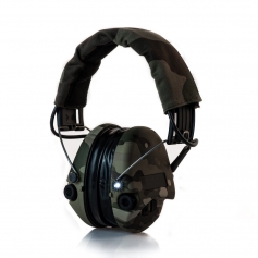 Ochronniki słuchu aktywne SORDIN Supreme Pro-X LED Camo 75302-X-08 - gniazdo AUX, IPX67, kabel mini jack - jack, 5 lat gwaran...