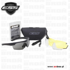 Okulary ochronne balistyczne zestaw ESS Crosshair 3LS EE9014-05 - 3x wizjer, dla wojska, służb mundurowych, graczy ASG-ESS