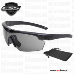 Okulary ochronne balistyczne ESS Crosshair One Smoke Gray EE9014-08 - przyciemniane, woreczek z mikrofibry