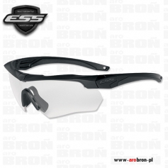 Okulary ochronne balistyczne ESS Crossbow One Clear 740-0615 - zestaw: oprawki, wizjer przezroczysty, woreczek ochronny