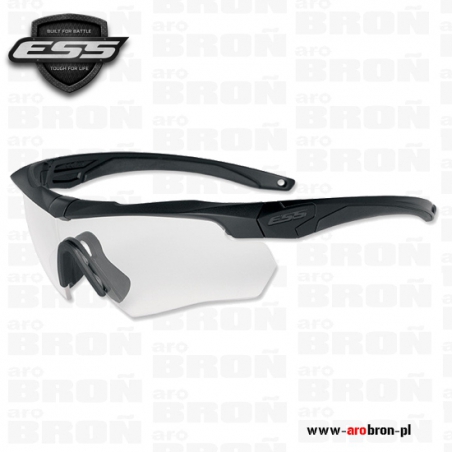 Okulary ochronne balistyczne ESS Crossbow One Clear 740-0615 - zestaw: oprawki, wizjer przezroczysty, woreczek ochronny-ESS
