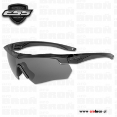Okulary ochronne balistyczne ESS Crossbow One Gray 740-0614 - zestaw: oprawki, wizjer przyciemniany, woreczek ochronny-ESS