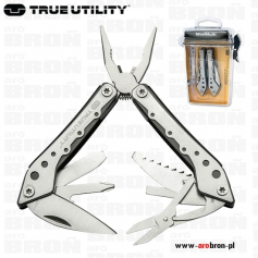 Multitool TRUE UTILITY MINIMULTI TU-195 - stal nierdzewna, kombinerki, 7 narzędzi, szczelne pudełko-True Utility