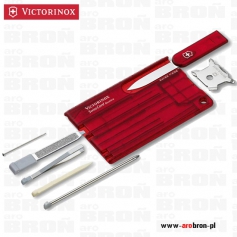 Scyzoryk Victorinox SwissCard QUATTRO 0.7200.T czerwona karta zestaw 14 funkcji-Victorinox