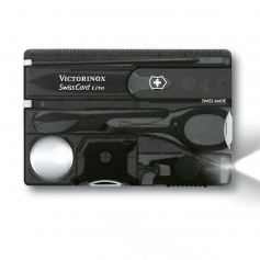 Scyzoryk Victorinox SwissCard Lite 0.7333.T3 karta Black z diodą LED