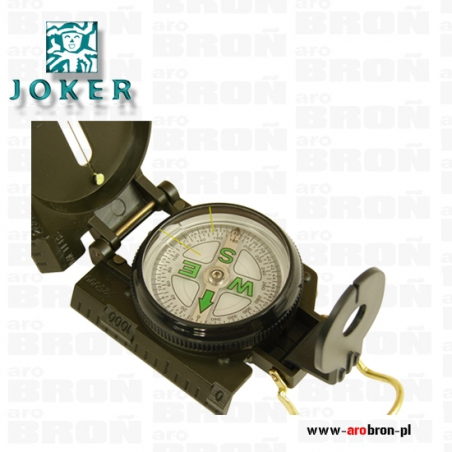 Kompas Lensatic Joker JKR2531 - soczewkowy, muszka, szczerbinka, boczna podziałka-Joker