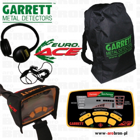 Wykrywacz metalu GARRETT EURO ACE 350 + słuchawki + plecak + osłona LCD 3 lata gwarancji-Garrett