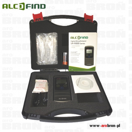 Alkomat alkotest AlkoFind DA-9000 - profesjonalny czujnik elektrochemiczny klasy PRO S, kabel USB-DaTech