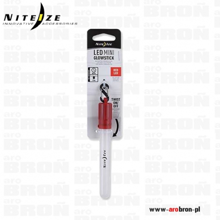 Światło Nite Ize LED Mini Glowstick czerwone MGS-10-R6 - alternatywa dla światła chemicznego, baterie AG3-Nite Ize