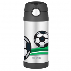 Termos Thermos FunTAINER dziecięcy 355ml ze słomką piłka - ciepło 8h lub zimno 12h-Thermos