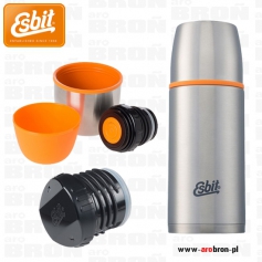 Termos Esbit Iso Vacuum Flask 0,5 l stalowy - 2 kubki, 2 korki, srebrny