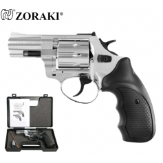 Rewolwer ZORAKI alarmowy hukowy R1-2,5" R125MCP Chrom - amunicja green 6mm-ZORAKI