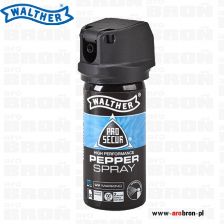 Gaz pieprzowy WALTHER PRO SECUR 53 ml UV 2.2013 stożek RMG-Walther