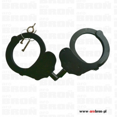 ALCYON Kajdanki POLICYJNE 1-zawiasowe profesjonalne czarne 5236-ALCYON