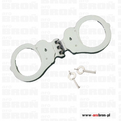 ALCYON Kajdanki POLICYJNE 3-zawiasowe profesjonalne nikiel 5232-ALCYON