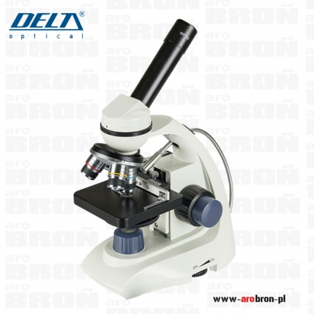 Mikroskop Delta Optical BioLight 500 - powiększenie 1000x, 5 preparatów, szkiełka, zasilacz-DELTA