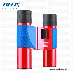 Lornetka Delta Optical Voyager S 10x25 - kolor czerwony, turystyczna, lekka-DELTA