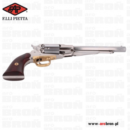 Rewolwer czarnoprochowy Pietta 1858 Remington New Army Stal Nierdzewna kal .44 (RGS44)-Broń czarnoprochowa Pietta