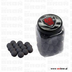 Kule gumowe RAM kal. 68 słoik 100szt - do Walther, PepperBall, T4E, SG-68, TiPX, PG7, strzelby HDS--