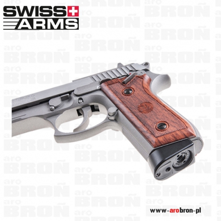 Pistolet wiatrówka Cybergun Swiss Arms SA92 Blow Back 4,5 mm - metal, CO2, KULKI BB, replika Beretta 92-Cyber Gun