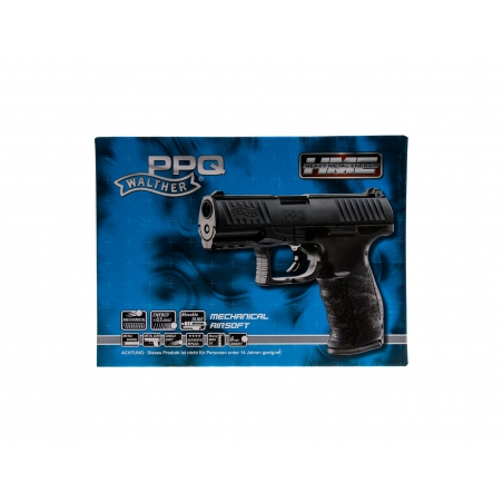Pistolet ASG Walther PPQ HME 2.5886 - sprężynowy, 6mm BB, metalowy zamek-Umarex