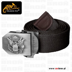 Pasek do spodni Helikon Army Belt black PS-ARM-CO-01 - czarny pas klamra z logo US ARMY-Helikon-Tex®