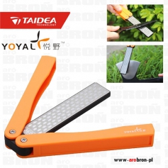 Ostrzałka diamentowa Taidea 360/600 składana T1051D POMARAŃCZOWA - do noży stalowych, ceramicznych, nożyczek-Taidea