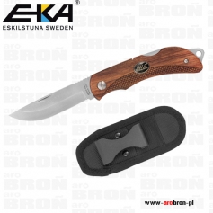 Nóż EKA Swede 8 WOOD - drewno Bubinga, etui w komplecie-Eka