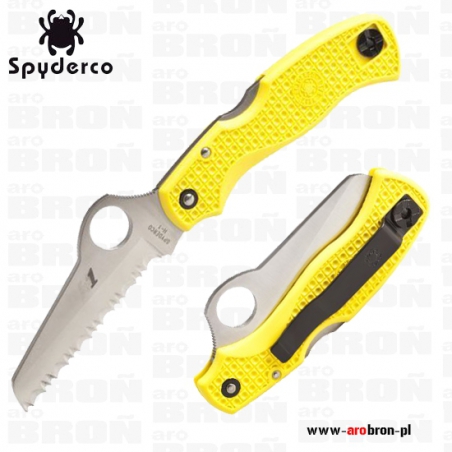 Nóż składany Spyderco C118SYL Saver Salt Yellow FRN (W)-Spyderco