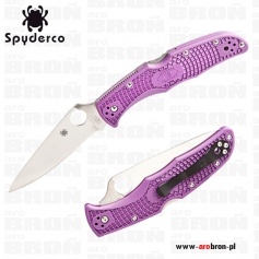 Nóż składany Spyderco C10FPPR Endura Flat Ground PLN Purple