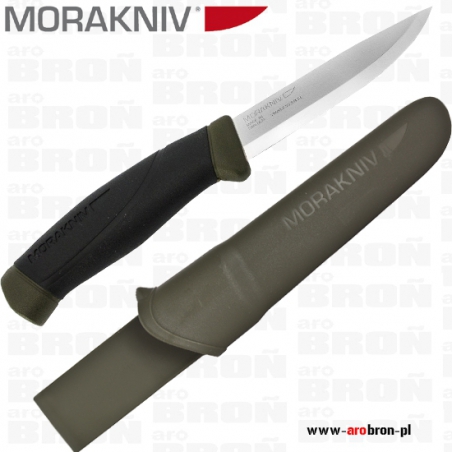 Nóż stały Mora Companion MG oliwkowy stal nierdzewna SANDVIK-Morakniv