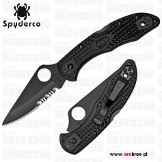 Nóż składany Spyderco Delica 4 Lightweight Black FRN - C11PSBBK-Spyderco