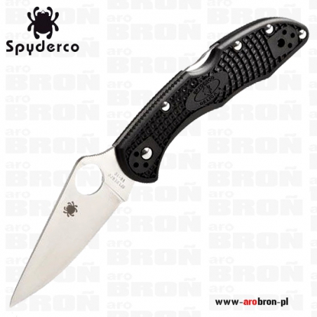 Nóż składany Spyderco Delica 4 Flat Ground Black FRN - C11FPBK-Spyderco